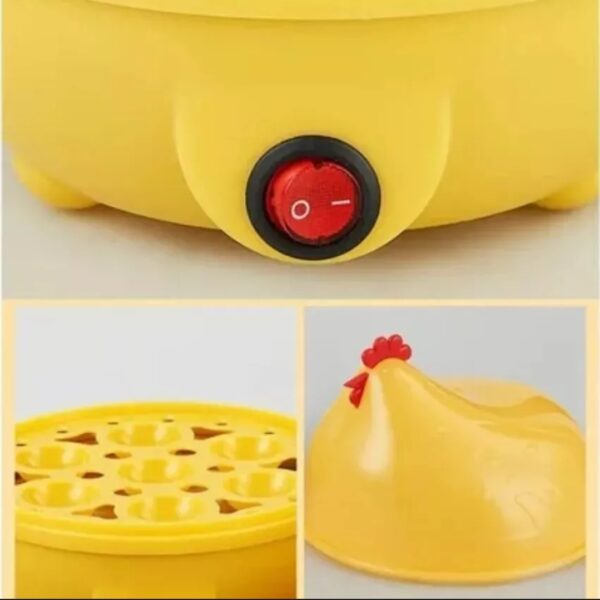 Gallina cocinadora a vapor de huevos