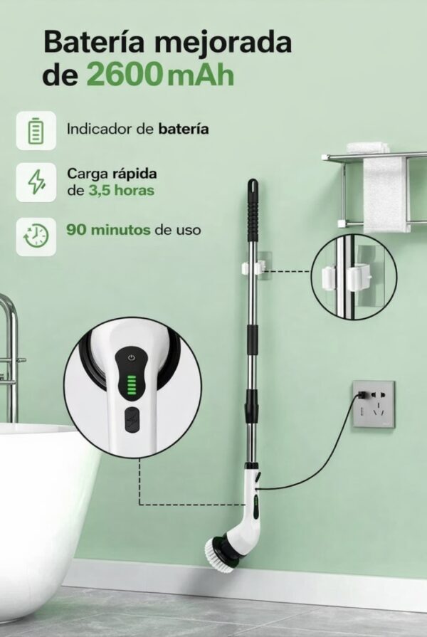 Cepillo eléctrico giratorio 9 en 1