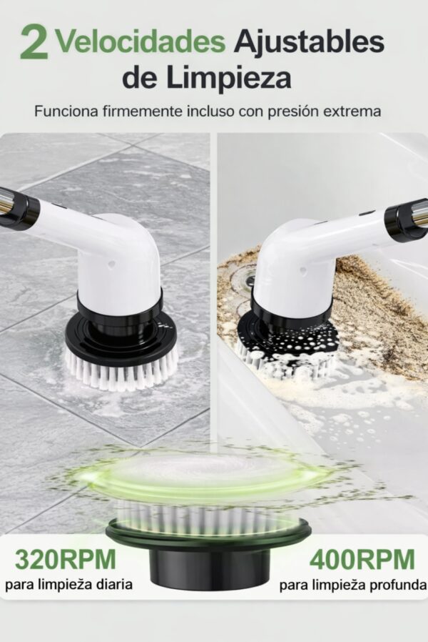 Cepillo eléctrico giratorio 9 en 1